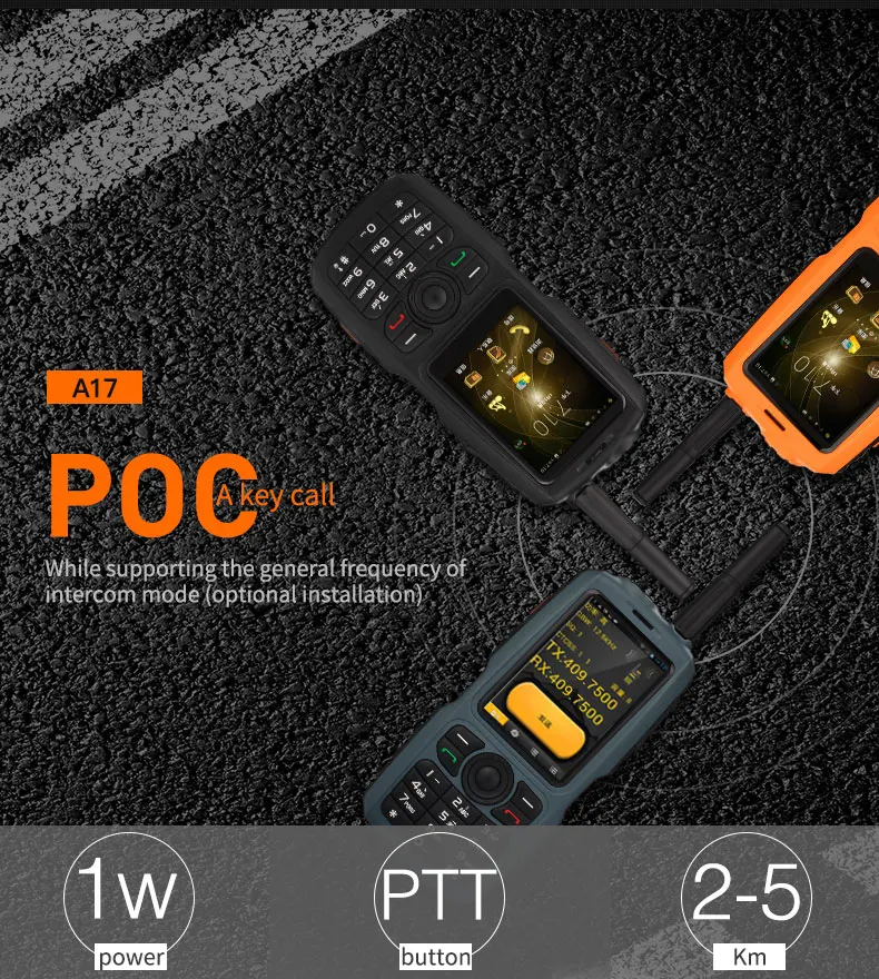 A17 IP67 прочный водонепроницаемый телефон Android gps Zello PTT 3g сетевой домофон GSM мобильный телефон для пожилых людей mini F22 F25
