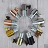 free shipping 4102050pcs metal grips for cable lock 15mm tube cord cable wire grips m6 ceiling plate connect for pendant lamp