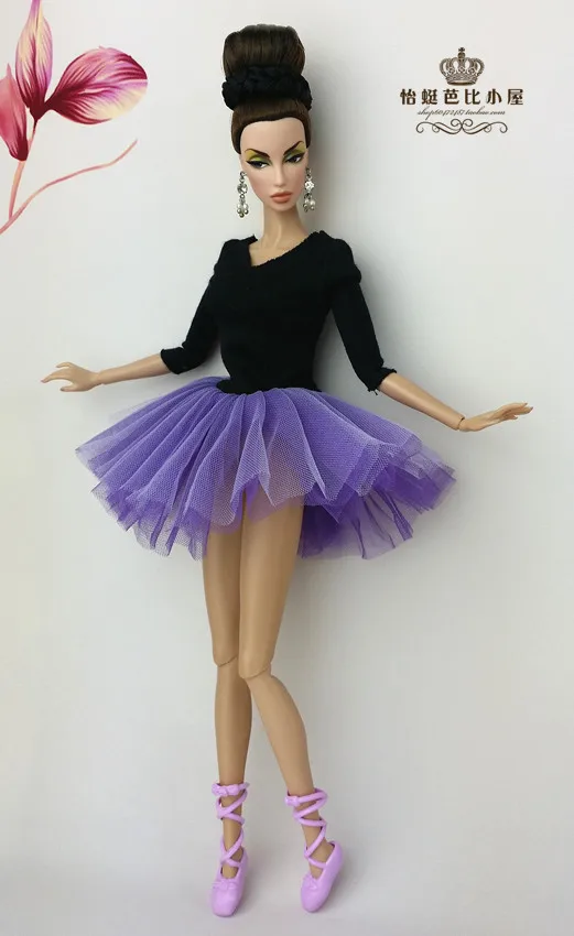 only doll clothes A Балетное платье для куклы Барби 1/6 свадебные аксессуары для куклы Пышная юбка вечерние платья принцессы - Цвет: only doll clothes A