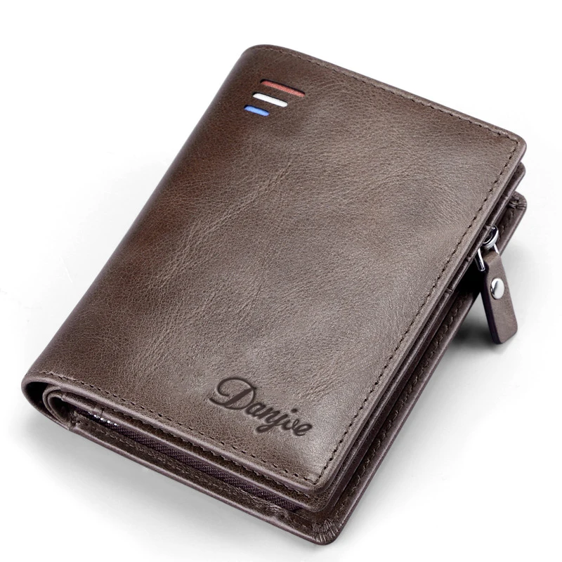 Новые мужские кошельки из натуральной кожи мужской кошелек многофункциональный