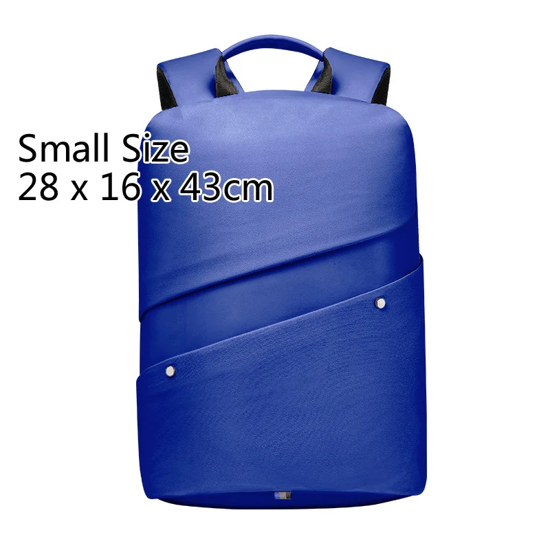 Blue Small Модный деловой женский рюкзак для ноутбука 15,6 дюймов, розовые водонепроницаемые женские рюкзаки для путешествий, Противоугонный рюкзак, женская сумка - Цвет: Blue Small