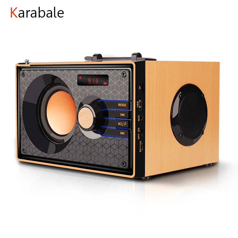 Портативная деревянная bluetooth колонка беспроводной настольный сабвуфер 3