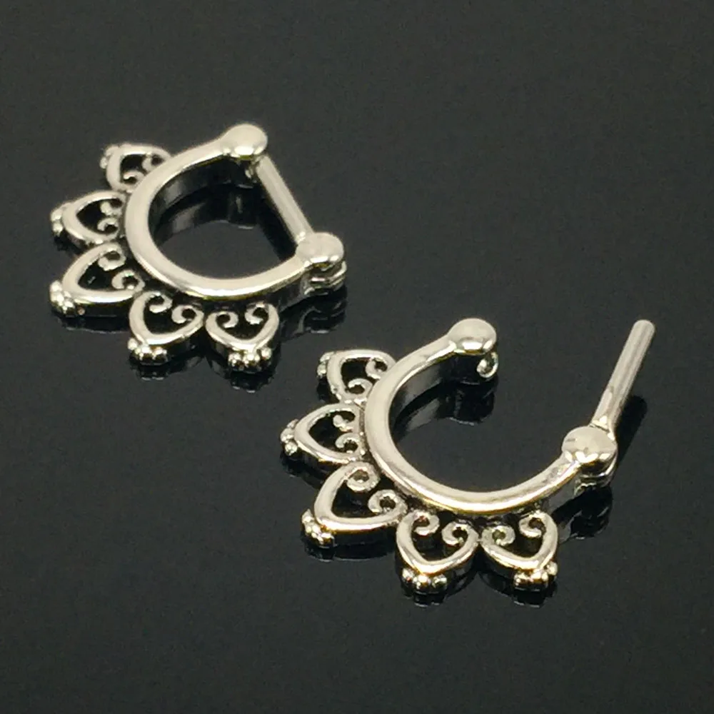 Женское ретро кольцо для пирсинга носа 1 2 мм 16 г шт.|jewelry joint|jewelry making tool setjewelry ring spacer