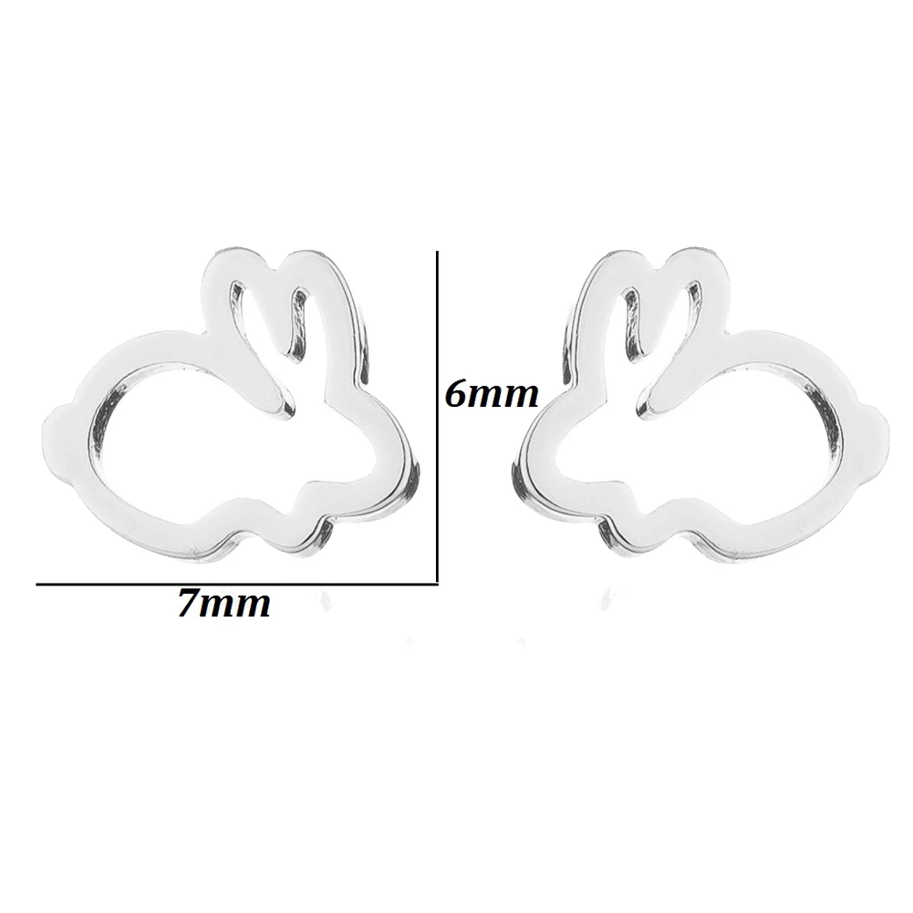 Женские модные милые серьги гвоздики с заячьими ушками украшения для вечеринки