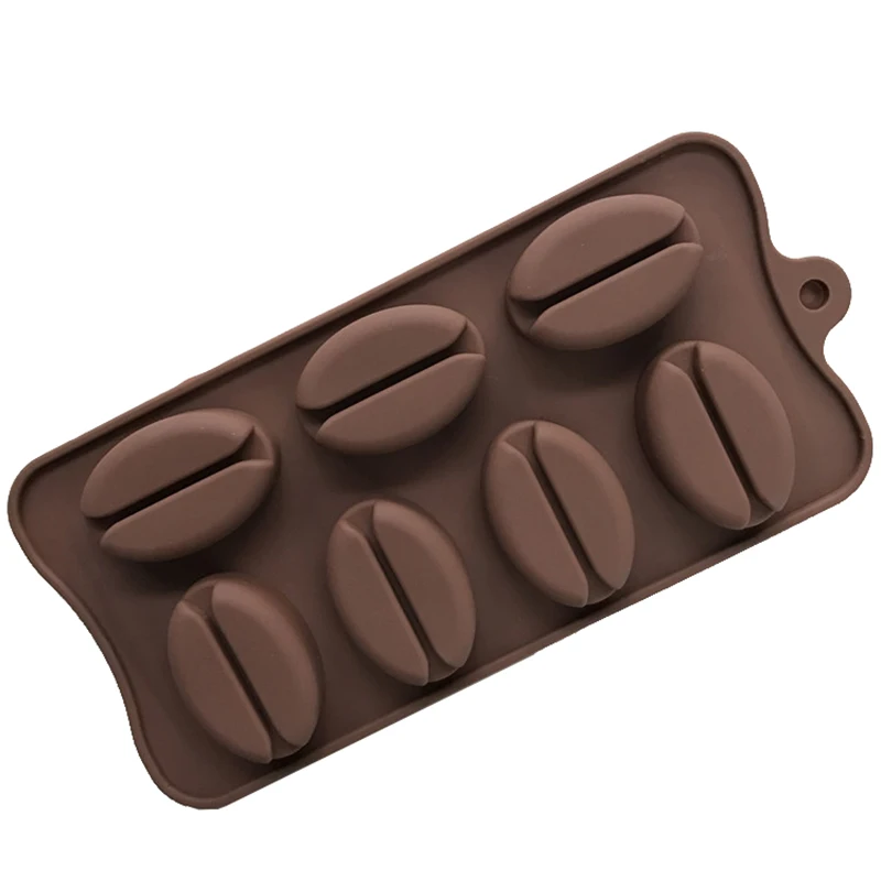 Силиконовая форма для выпечки кофейных зерен, шоколадный торт, форма для выпечки, губы, кофейные зерна, форма для льда, форма для мыла, леденец, пирожные