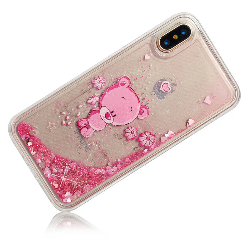Pink bear Мягкий чехол из ТПУ для iPhone X, 8, 7, 6, 6S Plus, 5, 5S, SE, 4, 4S, iPod Touch, 6, 5, силиконовый чехол, B31 - Цвет: Pink bear