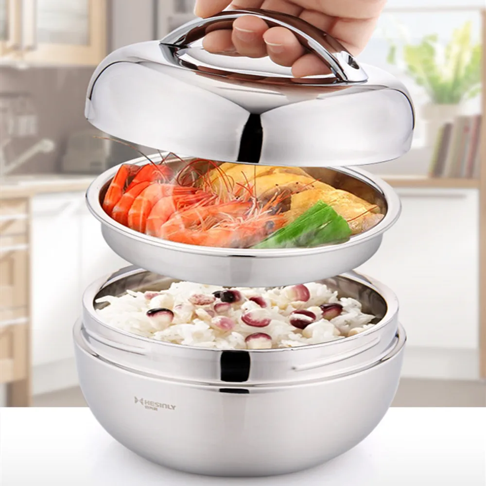 

Thermos For Food With Containers Insulated Food Flask Stainless Steel Lunch Box with Lid Double-Layer Bowl Fit Adults Kids