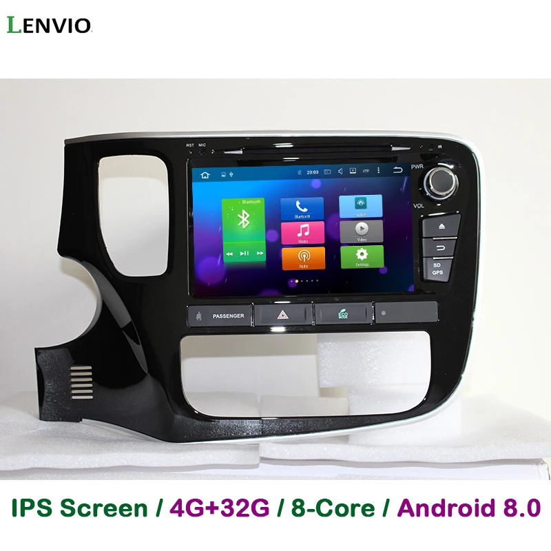Lenvio IPS 4G RAM 32G ROM Octa Core 2 Din Android 8 0 автомобильный DVD GPS плеер для Mitsubishi Outlander 2013 2014 2015 2016