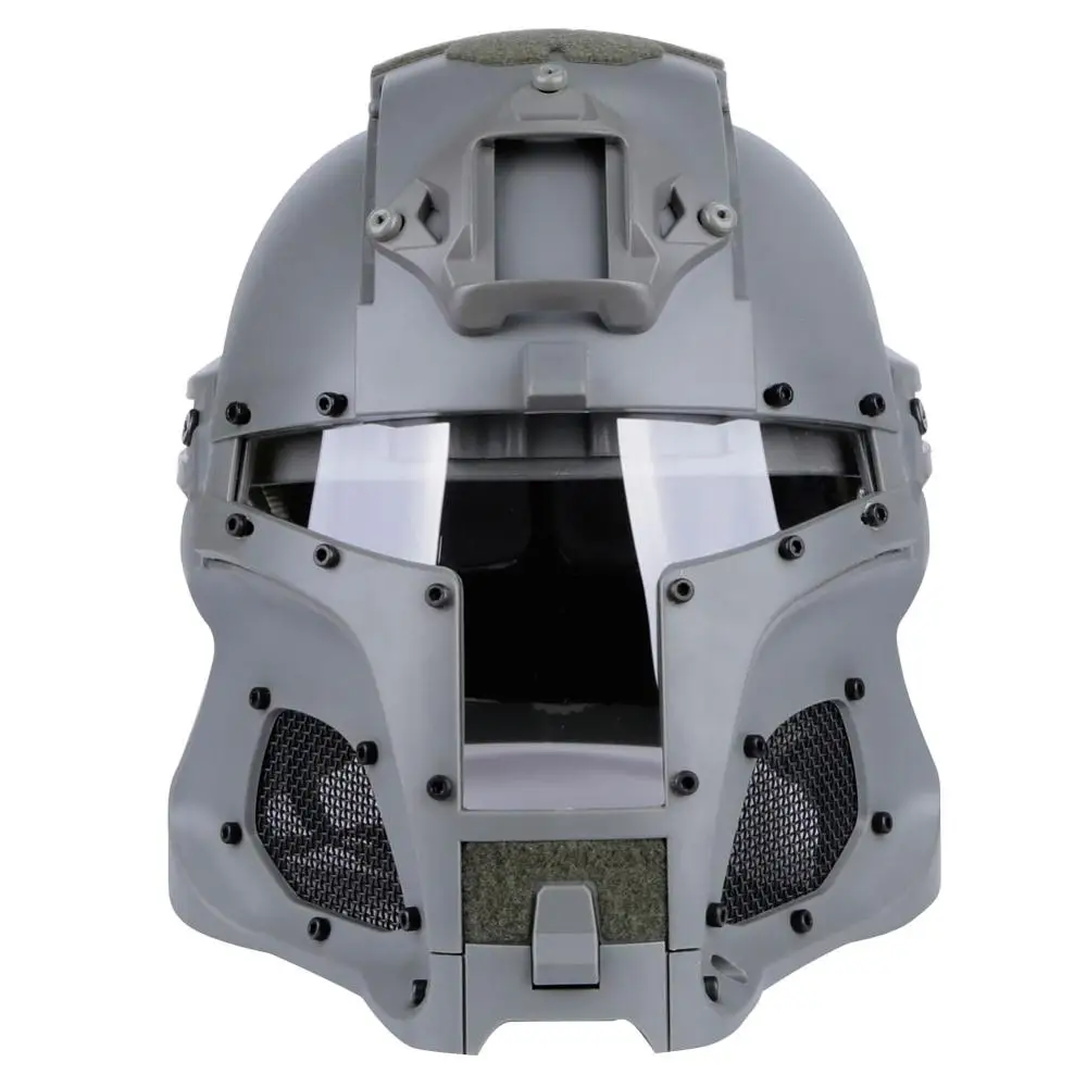 WoSporT тактические боковые рельсы для крепления шлема NVG кожух передачи базы спорта на открытом воздухе армейский Боевой страйкбол баллистический шлем для пейнтбола - Цвет: Grey