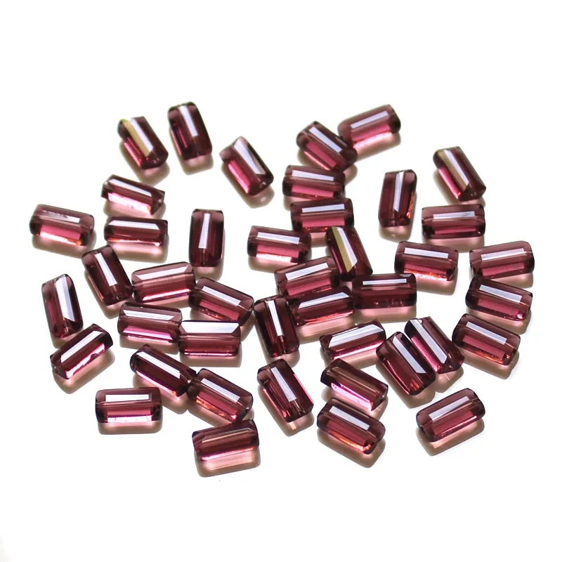

AAA 100pcs Multi Colors 4X8mm Square Spacer Austria Crystal beads For DIY Jewelry Making Rectangle Bead