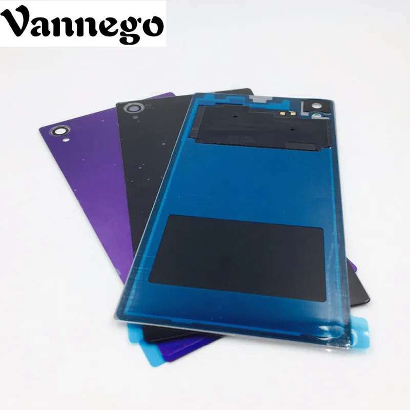 Для Sony Xperia Z1 L39H C6902 C6903 Задняя стеклянная батарея Корпус задняя крышка Запасные
