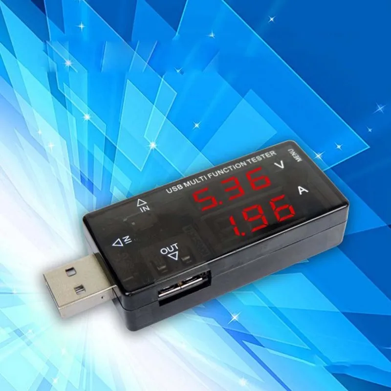 60x28 мм USB тестер мультифункция USB напряжение тока зарядное устройство детектор батарея тестер Вольтметр Амперметр