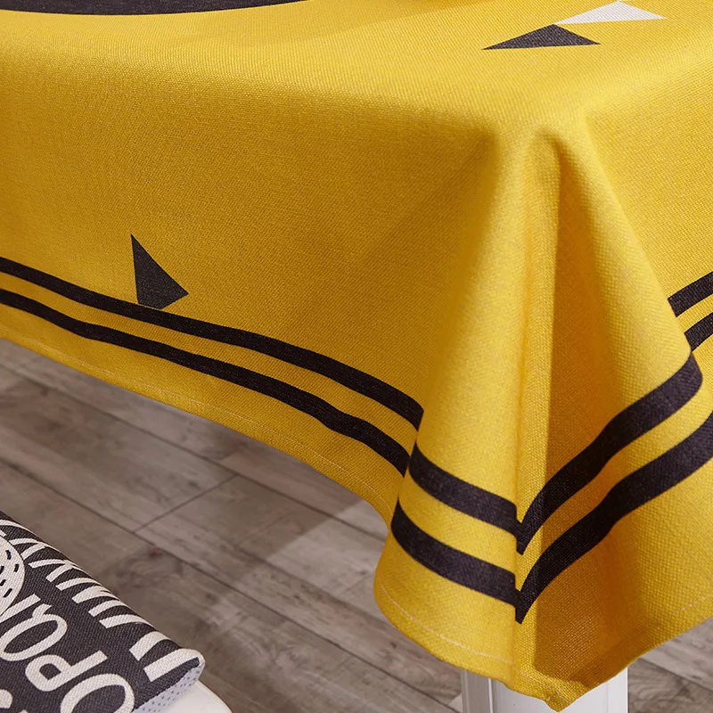 Thick tablecloth fabric cotton linen anti-hot coffee table rectangular cartoon restaurant | Дом и сад
