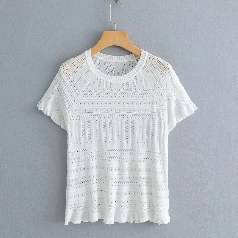 2019 Новое поступление для женщин Мода Блузка с прорезями сезон: весна лето