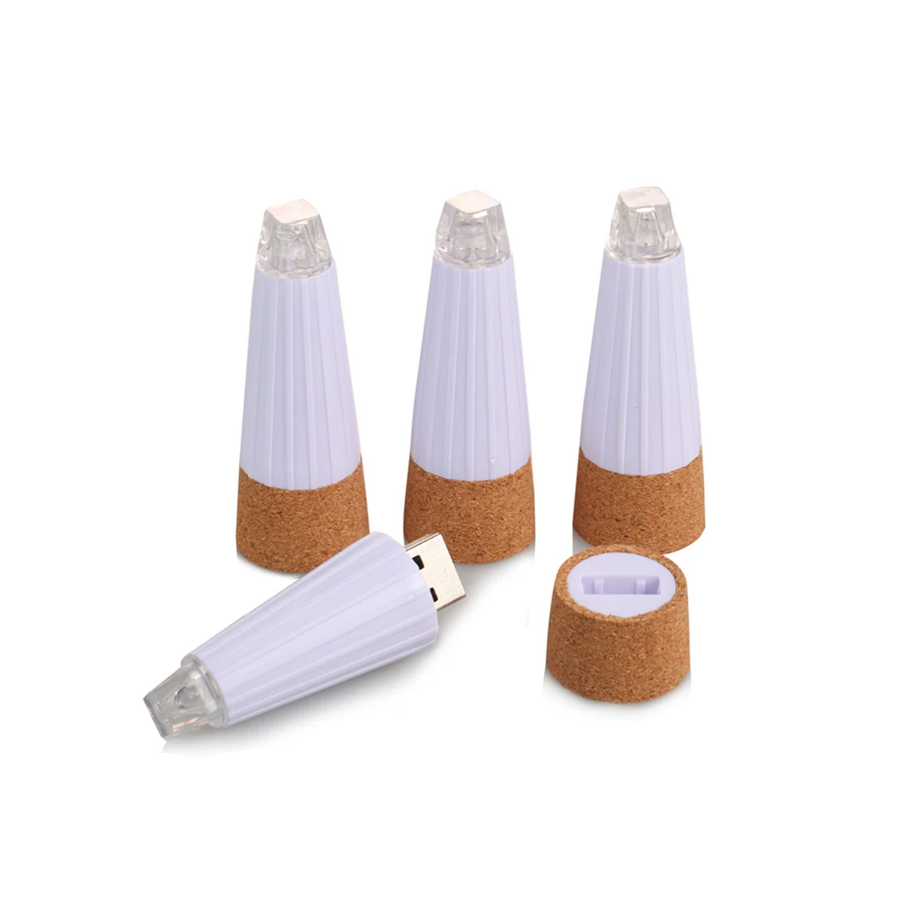 3 шт красочные USB пробки ночные светильники перезаряжаемые бутылки вина