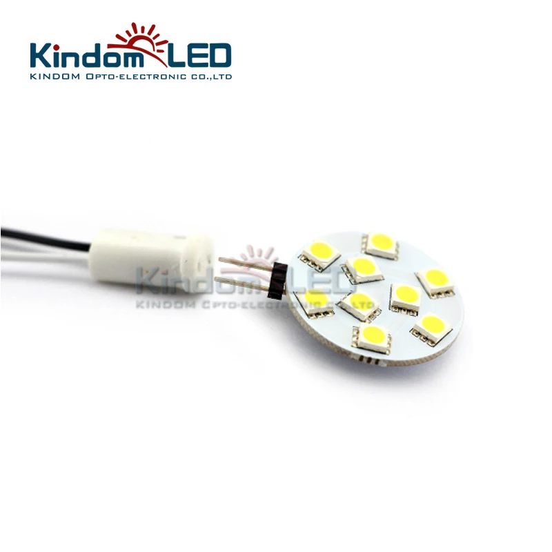 Kindomled 10 шт. G4 LED диск Круглый вытяжка лампа для лодки/автомобильной SMD5050 12 В 24 DC