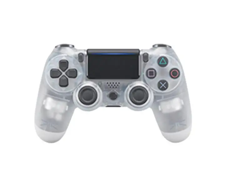 Clear blue Цветной 4,0 bluetooth проводной геймпад хост-контроллер для ps4 ps3 joysitck геймпад двойной шок геймпад - Цвет: Clear blue