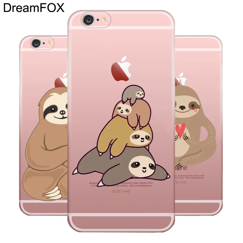 M135 Ленивец милые животные Мягкий ТПУ силиконовый чехол для Apple iPhone 11 Pro X XR XS Max 8 7 6 6S