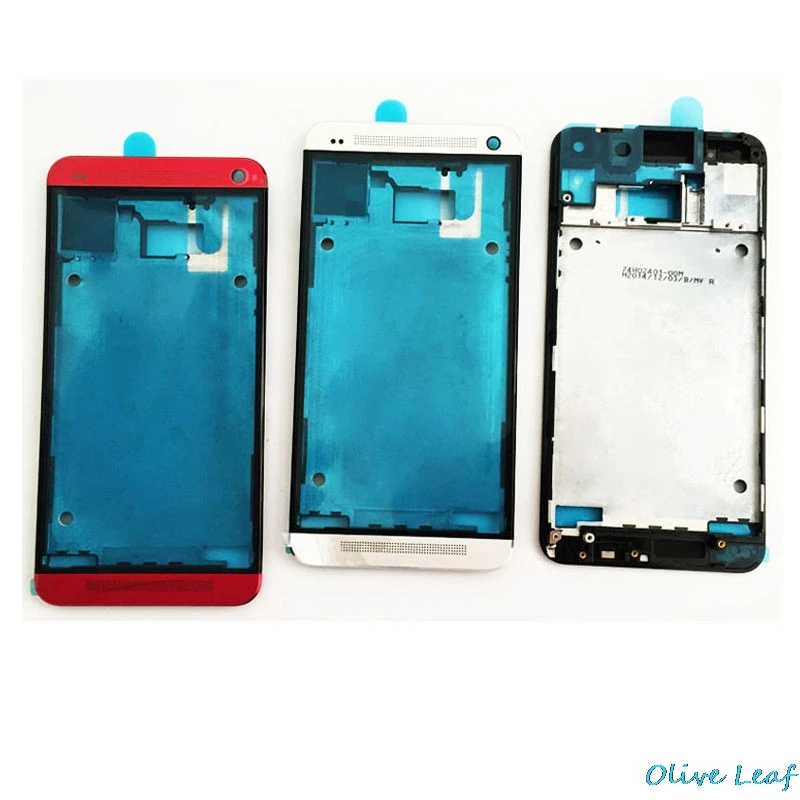 Для htc One M7 802w 802t 802d новый корпус передняя рамка Лицевая панель чехол|housing cover|case mehtc