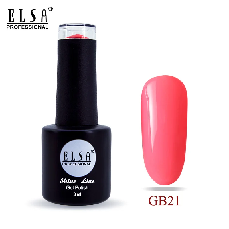 GB21 Elsa 8 мл Гель-лак для ногтей для маникюра полуперманентный Vernis верхнее покрытие УФ светодиодный Гель-лак впитывающийся художественный Гель-лак для ногтей - Цвет: GB21
