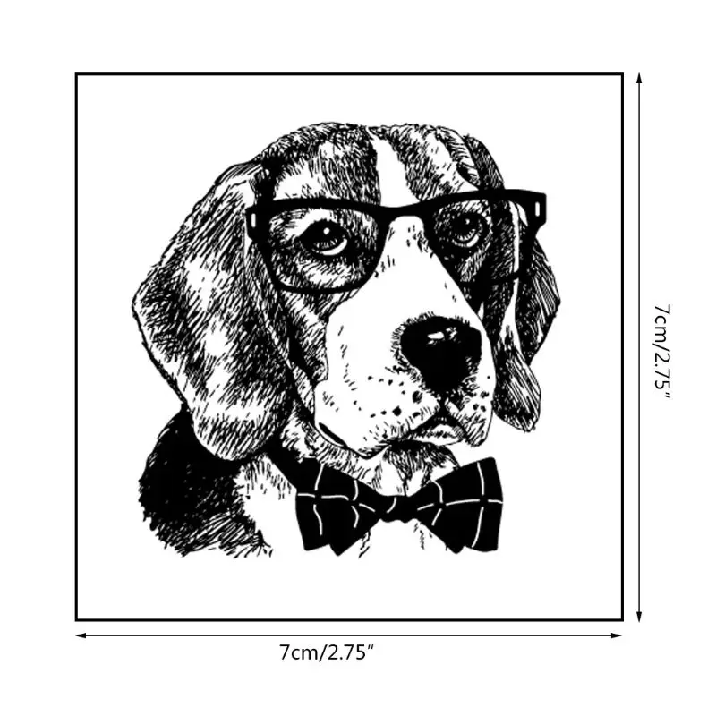 Cool Dog DIY Silicone Clear Stamp Cling Seal Scrapbook Embossing Album Decor Craft For Scrapbooking New Stamps 2019 | Дом и сад