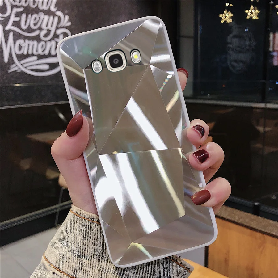 Алмазный зеркальный мягкий чехол для Samsung Galaxy J3 J5 J7 2016 2017 J310 J510 J710 J330 J530 J730 Grand J2 Prime |
