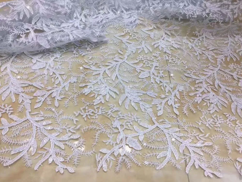 9 видов цветов вариант! Красивая нигерийская кружевная ткань с блестками для