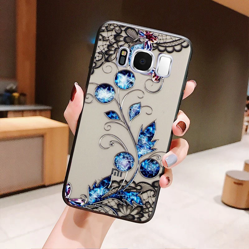 baolan YueTuo coque, чехол, чехол, для samsung Galaxy S8 Plus S 8 Plus S8Plus, роскошный 3d Жесткий Чехол для мобильного телефона с цветочным рисунком, чехол s - Цвет: baolan