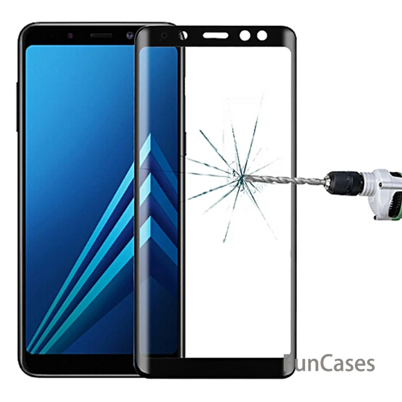 Защитный Стекло для samsung Galaxy A8 2018 чехол закаленное на плюс 8 A8Plus A530 + 8A 3D фильм |