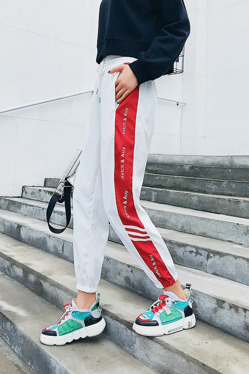 

2019 Spring Summer New Harem Pants Women Pants Korean Leisure Long Pants Elastic Waist Jogger Sweatpants Women Trousers