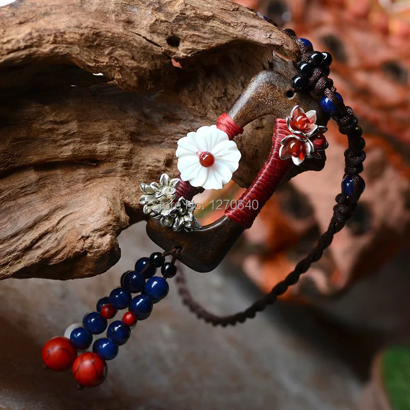 Камни камень натуральный корпус тайские украшения этническое деревянное