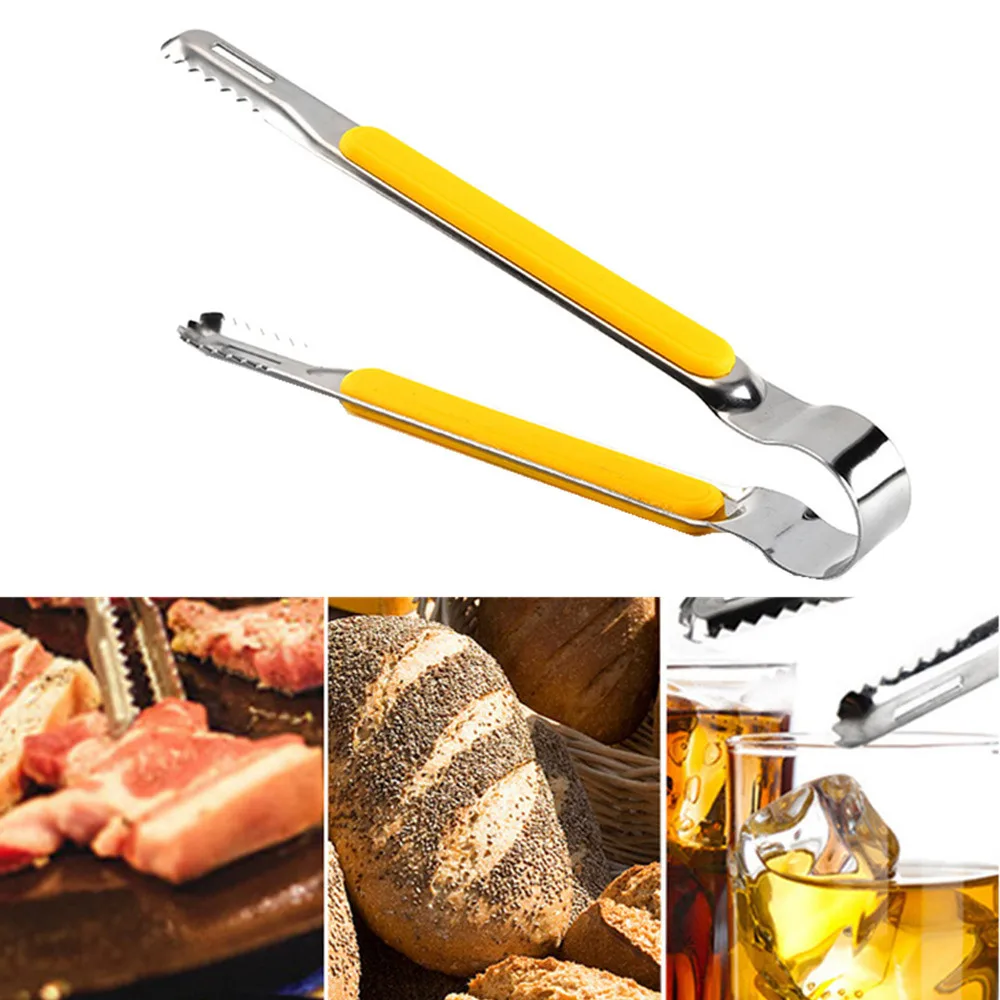 Теплые щипцы для барбекю из нержавеющей стали Сервировочная заколка выпечка