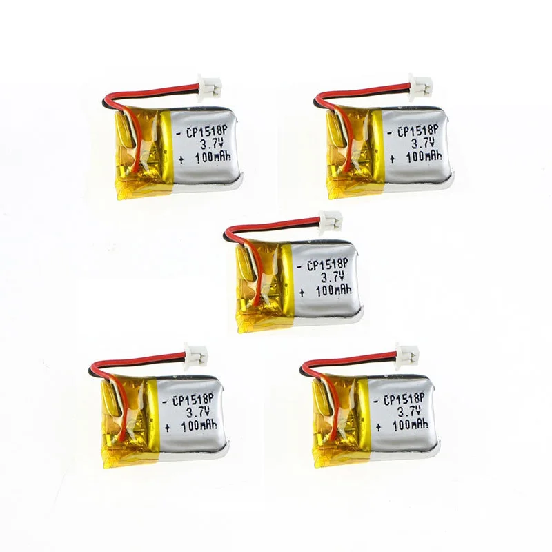 Батарея для квадрокоптера Cheerson 5 шт. 3 7 В 100 мА/ч CX 10 10A Мини RC|100mah battery|3.7v 100mahbattery 3.7v