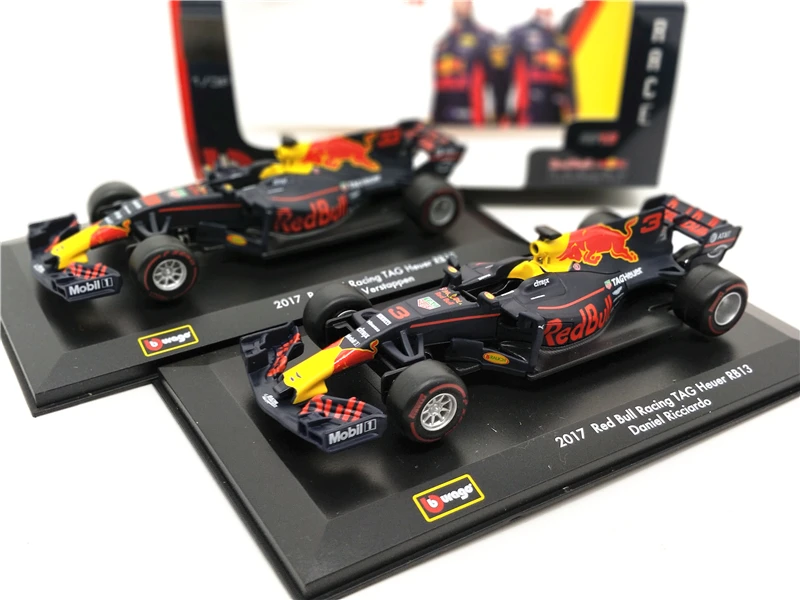 BBurago 1:32 F1 модель автомобиля RedBull команда RB13 литье под давлением гоночный автомобиль