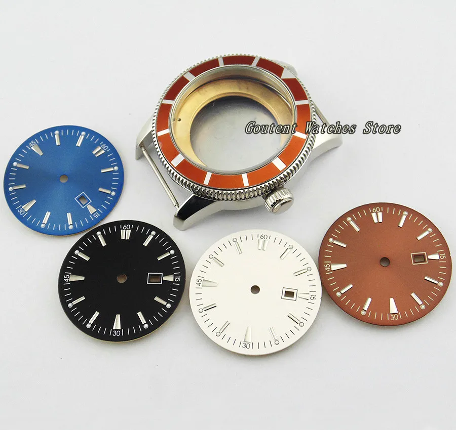 Чехол для часов из нержавеющей стали стерильный 46 мм подходит ETA 2836 Mingzhu 2813/3804