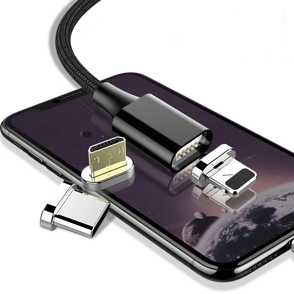 3 в 1 Магнитный зарядный кабель Micro USB Lighting type C мобильный передачи данных телефона