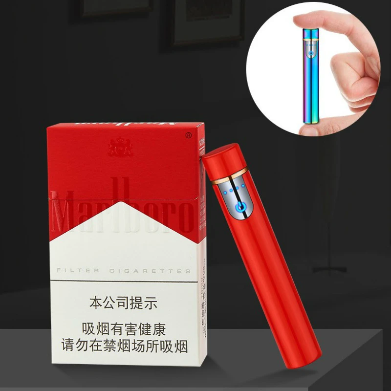 Новая металлическая зажигалка с USB зарядкой перезаряжаемая электрическая