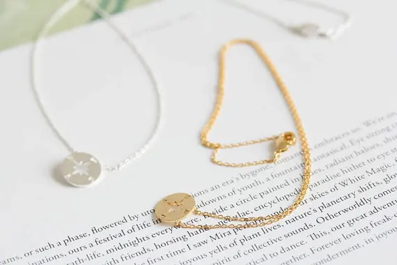 yiustar 2017 Popular Chokers Necklace Jewelry Simple Compass Pendant Necklaces for Women XL089 | Украшения и аксессуары