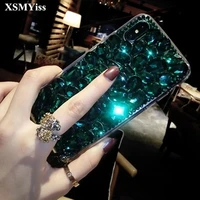 luxury bling jewelled rhinestone crystal diamond soft back phone case cover for iphone 13 12 11 pro max x xr xs max 6s 7 8 plus