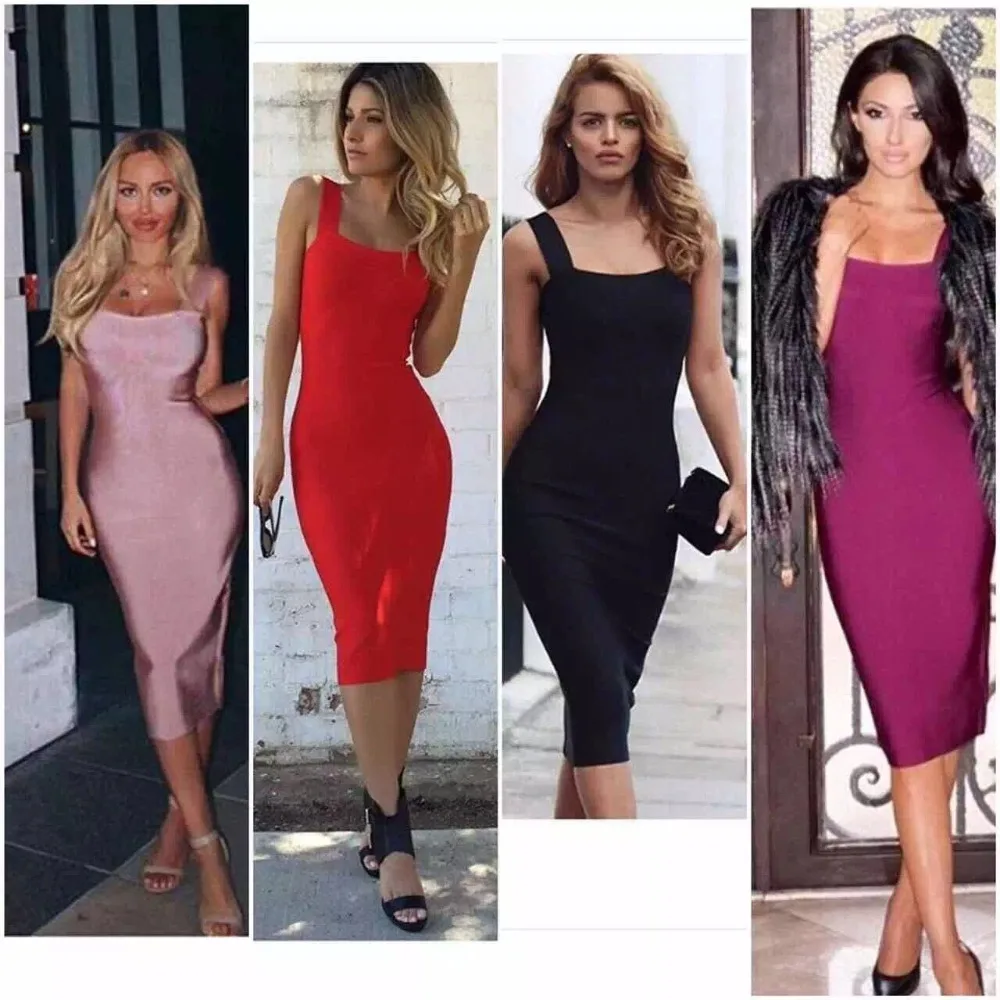 Одежда высшего качества знаменитости Слинг красный белый по колено район бинты