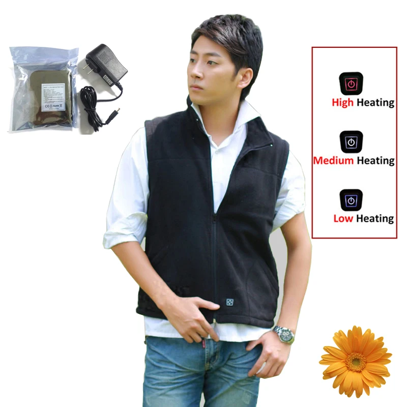 Зимний уличный походный туристический жилет с электрическим подогревом