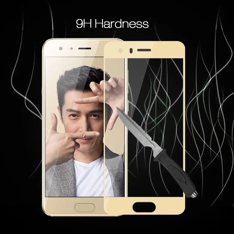 Закаленное стекло с защитой от царапин для Huawei Honor 9 Взрывозащищенная закаленная