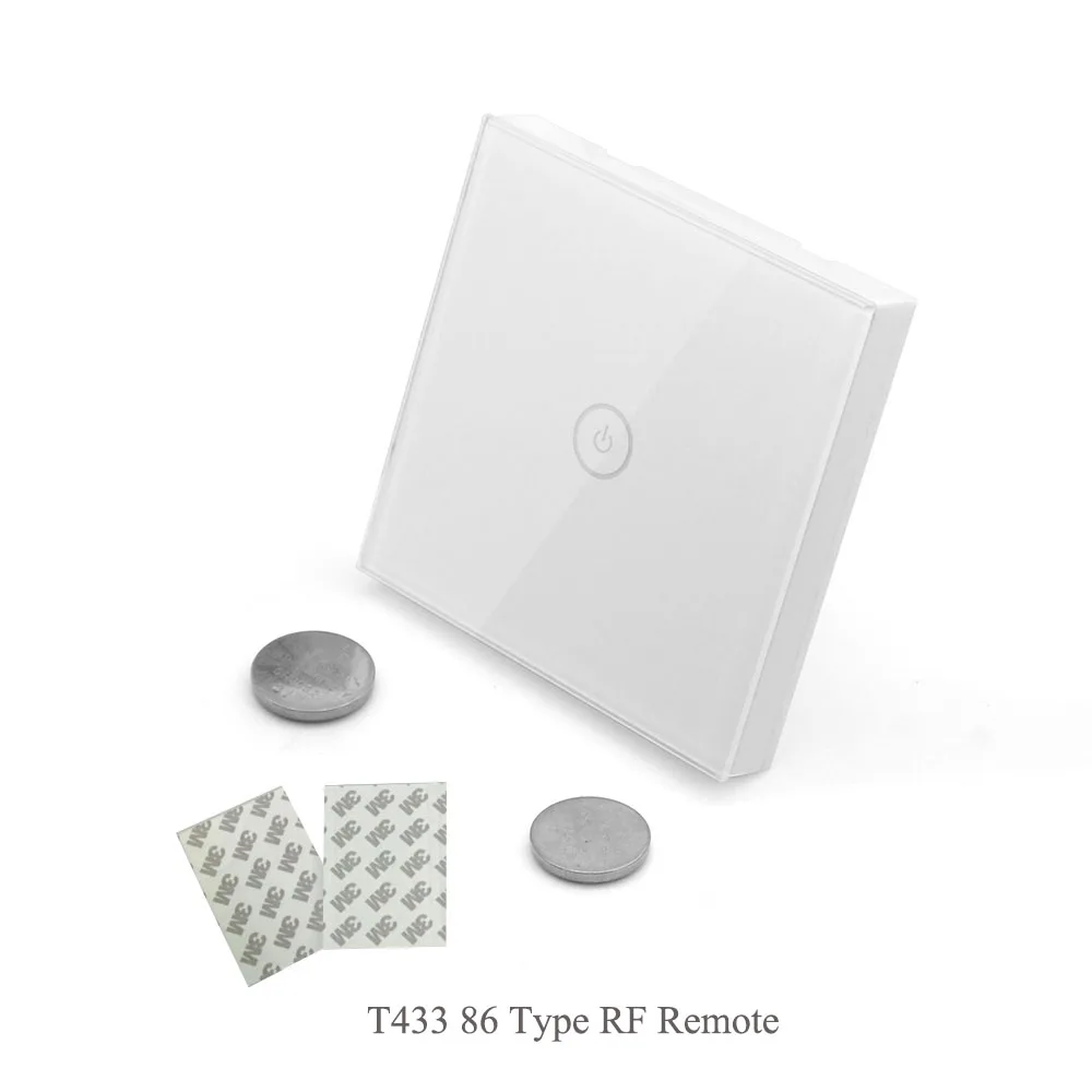 SONOFF T433 86 Тип 433 МГц РЧ пульт дистанционного управления на стену светодиодный светильник стеклянная Сенсорная панель Переключатель Wifi беспроводной умный пульт управления для дома Google
