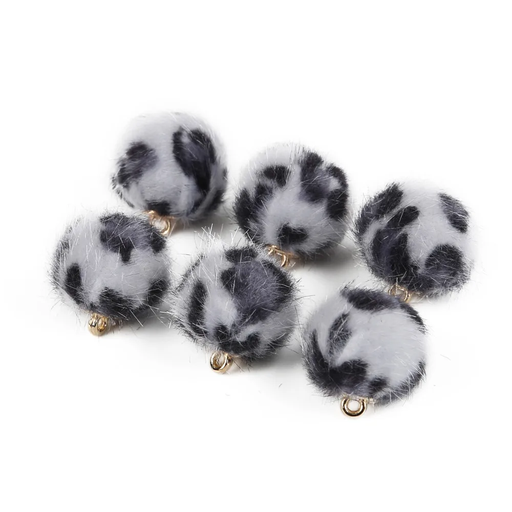 Новинка! Тканевый мячик 15 мм цветной тканевый Мячик с леопардовым принтом и