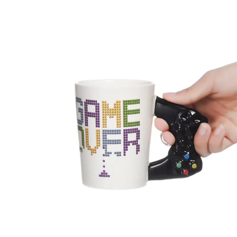1 шт. керамическая кружка Game Over игровой Ретро геймпад контроллер для кофе молока