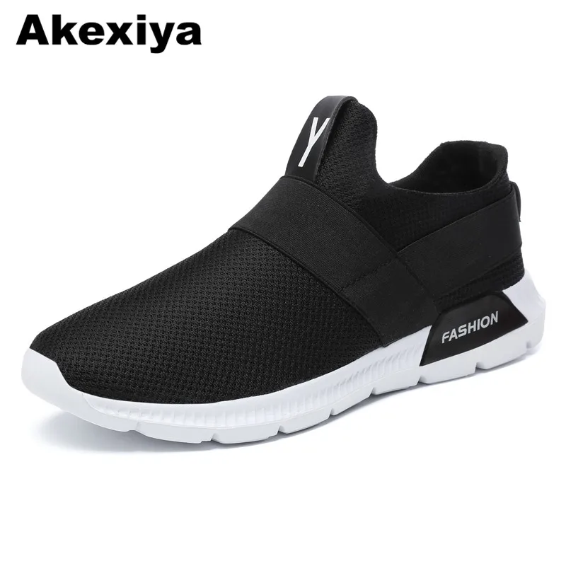 Akexiya Larger size 46 Sneakers Breathable Tenis Masculino Light Weight Footwear Krasovki Slip Male shoes Adulto Zapatos Hombre | Обувь