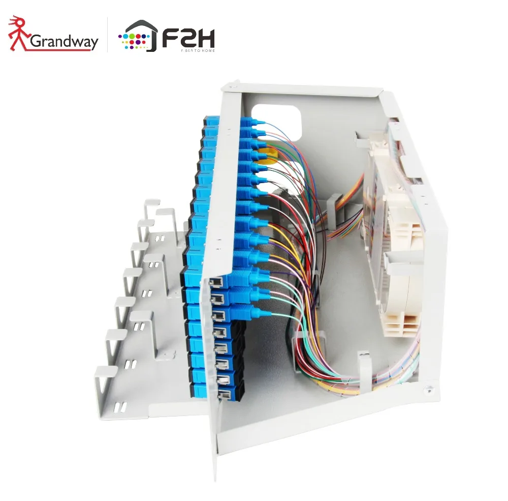 [Grandway Orginal] F2H FPX P12 серии ODF оптическая распределительная рамка патч панель 48 96