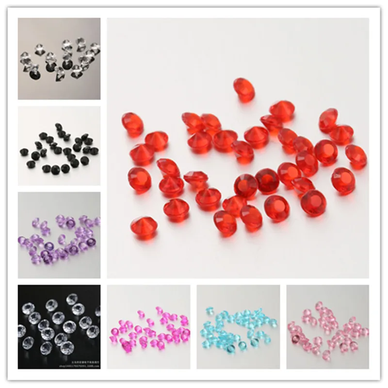 6 мм Стразы разброс для свадебной вечеринки бриллиантовый стол алмазные конфетти