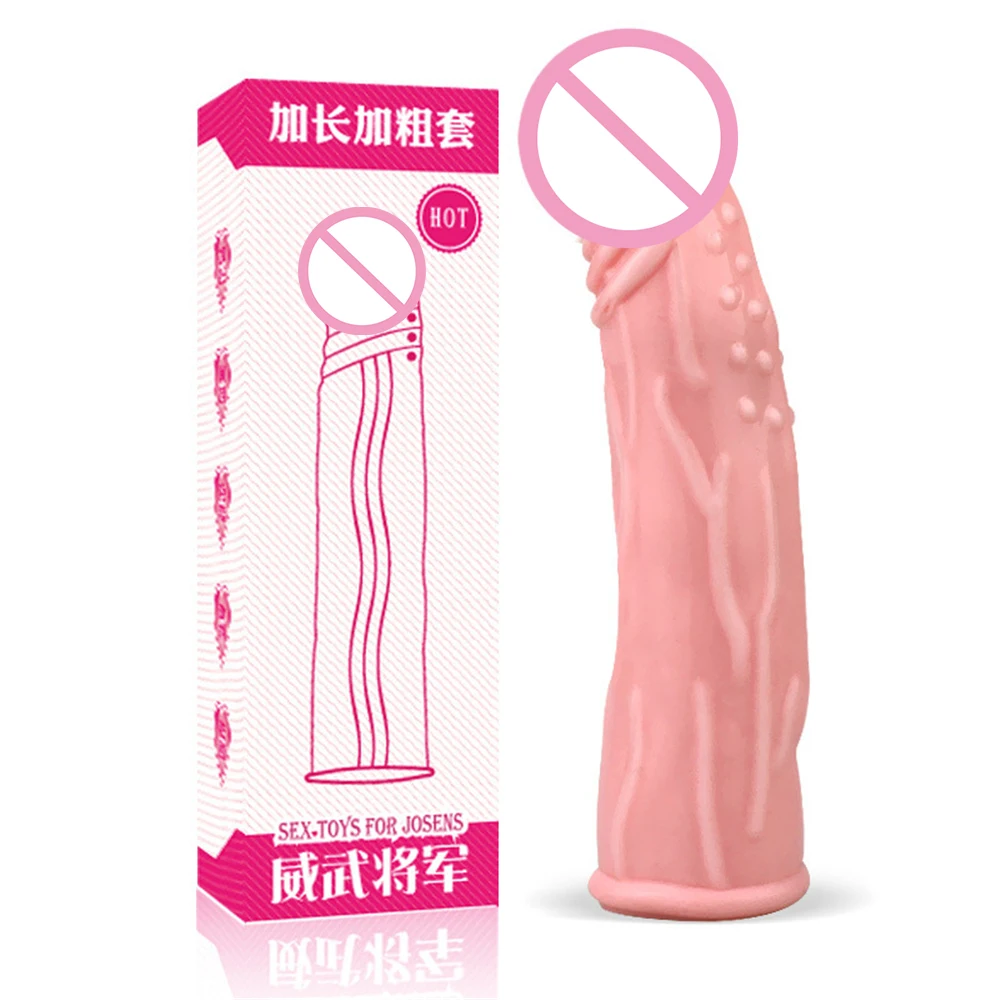 Новый реалистичный презерватив с многоразовым растяжением пениса, увеличивающий размеры презервативы для мужчин.