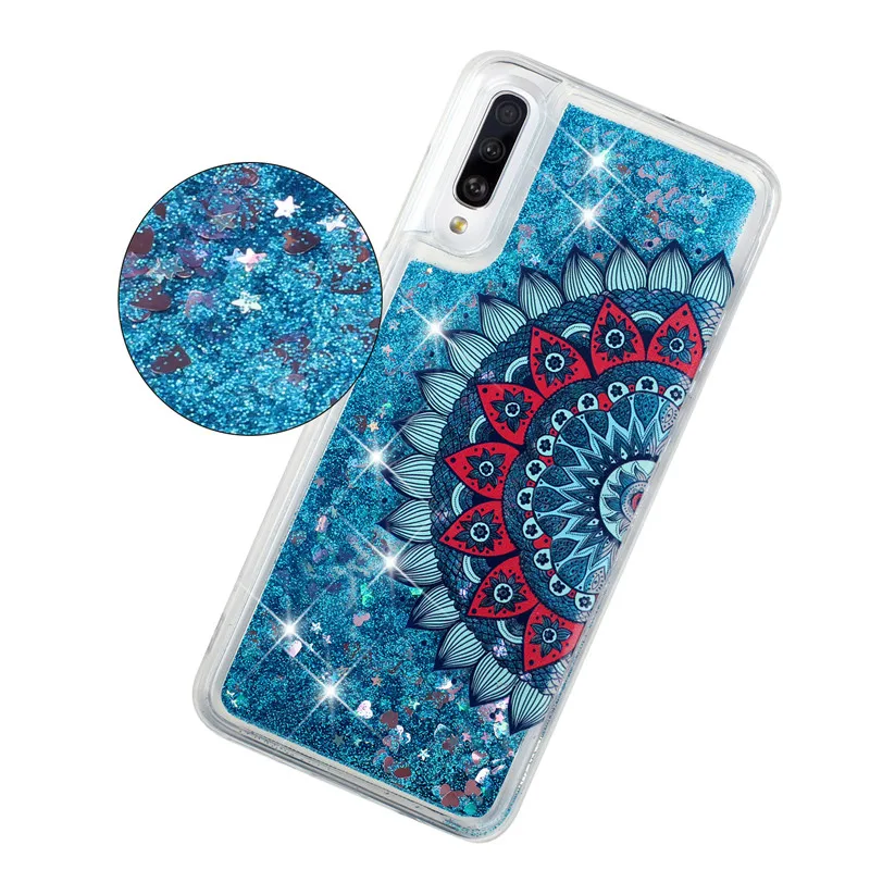 Силиконовые чехлы для Samsung Galaxy A10 A20 A30 A40 A50 A70 чехол M10 M20 M30 с жидким блеском